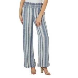 Indigo Rein striped flowy pants